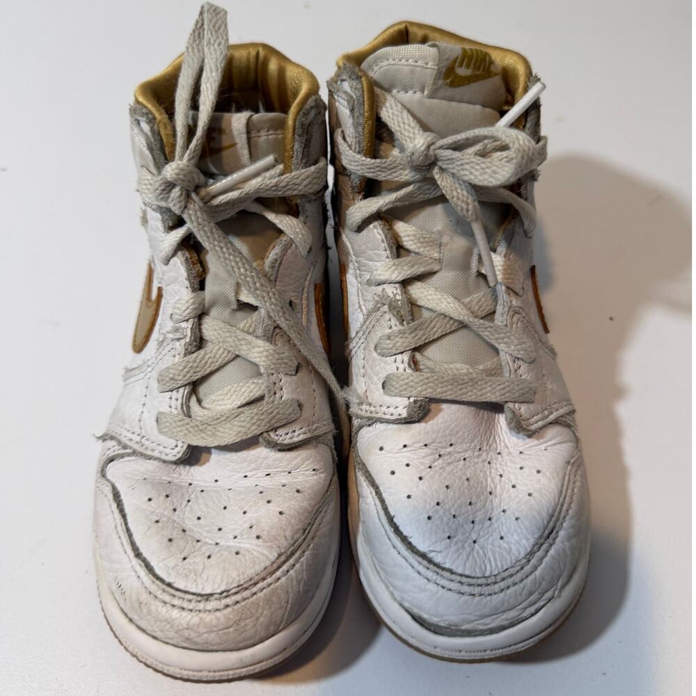 Toddler's Jordan 1 Retro High OG White/Metallic Gold (FD2598 107) 10C